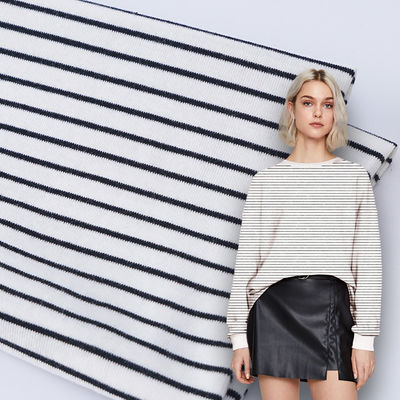 Un buon prezzo. Tessuto in cotone organico a chiusura a misura di filato tinto con costole a maglia 32S 175cm in linea