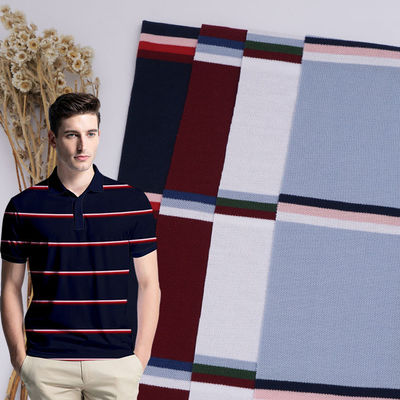 Un buon prezzo. Tessuto a maglia a righe comodo e traspirante per maglietta in linea