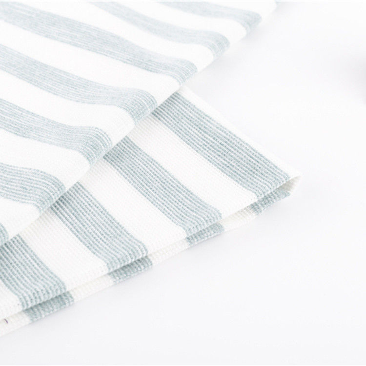 Multi materiale a strisce colorato del cotone, tessuto respirabile della maglietta del cotone 160gsm
