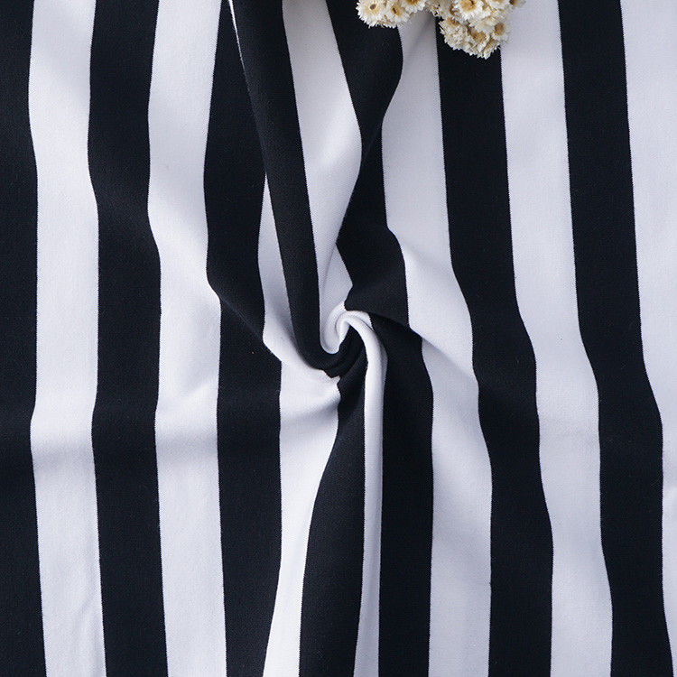 Frangia uniforme del cotone caldo di Shell Striped Material Fabric Pure per la maglietta