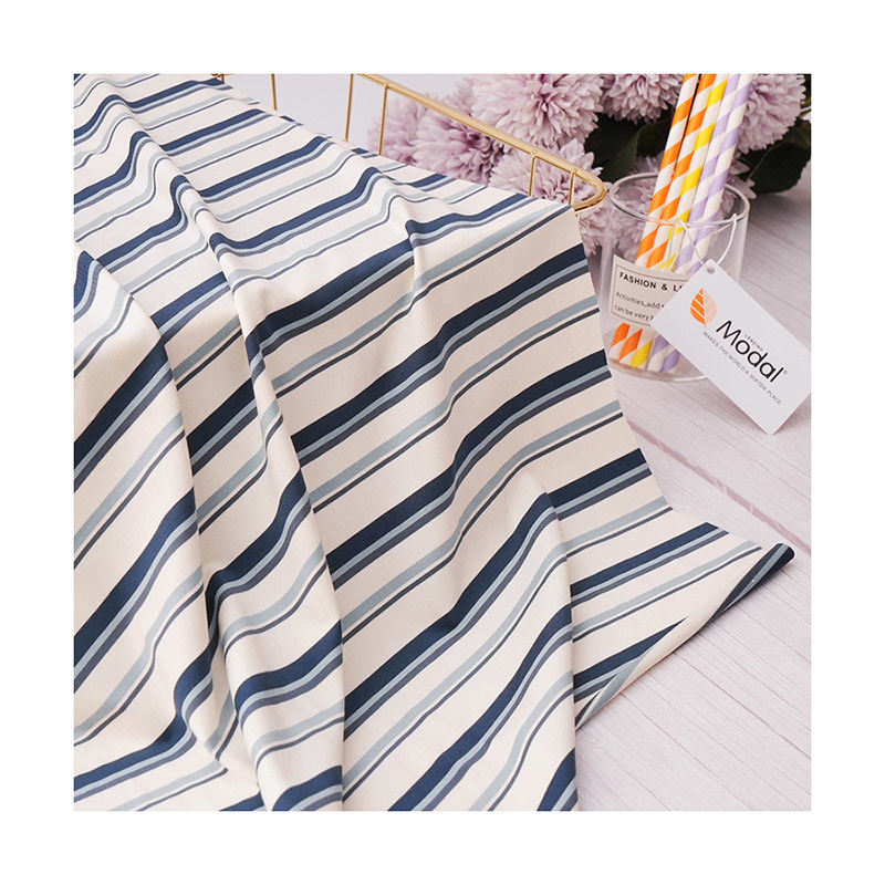 Stoffa Madal igroscopica e confortevole Materiale a strisce anti-pilling Stoffa per abbigliamento casual