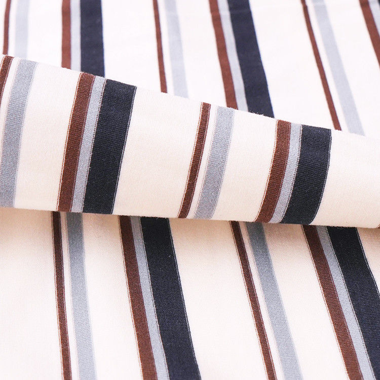 Stoffa Madal igroscopica e confortevole Materiale a strisce anti-pilling Stoffa per abbigliamento casual