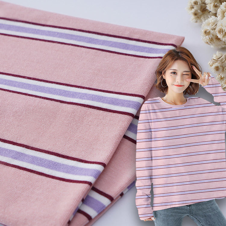 Tessuti di cotone a strisce per abbigliamento informale