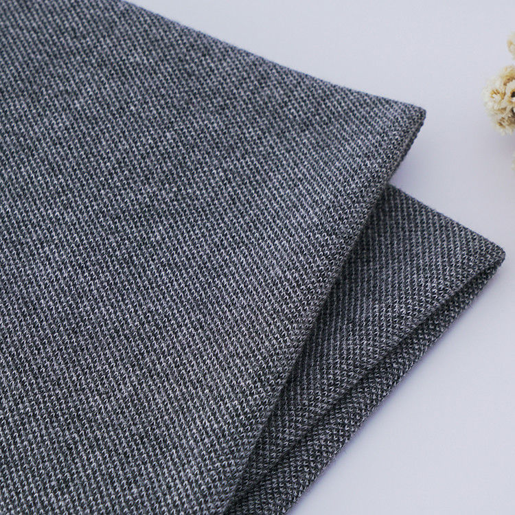 Materiale di tessuto a colori solidi, pettinato Eco-friendly Pique tessuto a maglia