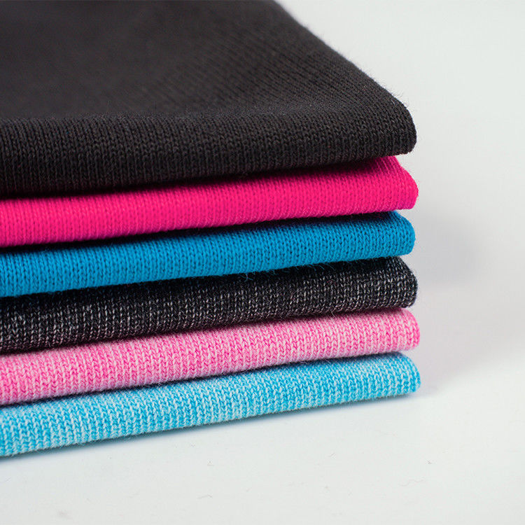 Tessuto di cotone lavato e ecologico, filato colorato morbido 180cm 230gm per maglietta