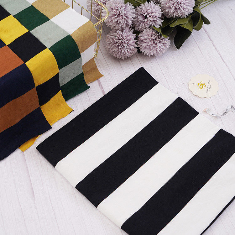 Puro cotone doppio filato personalizzato Single Jersey tessuto semplice tessuto per T-shirt