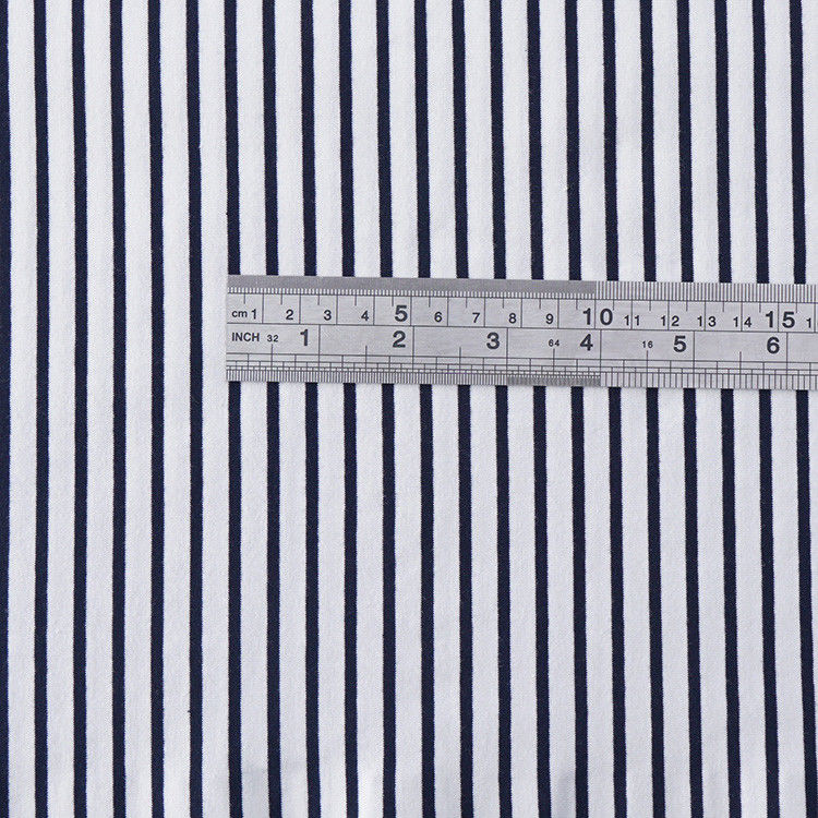 Puro cotone sudore assorbente tessuto a maglia a righe per maglietta respirabile e salutare