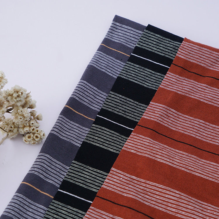 Materiale a strisce per magliette, in cotone e lino puro e traspirante, assorbente sudore