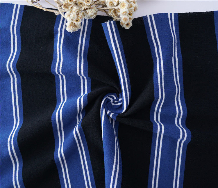 Tissu di cotone e di lino puro per la pelle, assorbente del sudore, materiale a strisce, per camicia casual