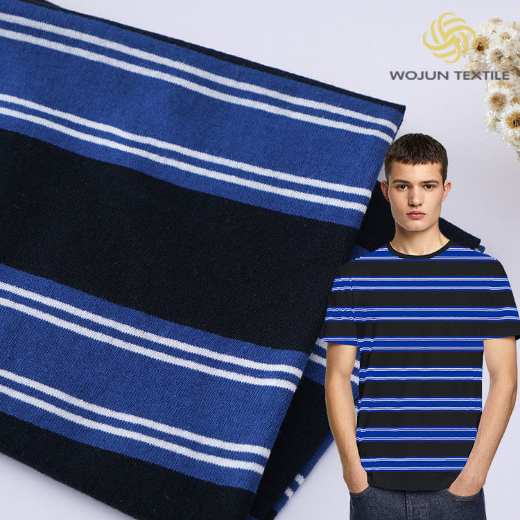 Tissu di cotone e di lino puro per la pelle, assorbente del sudore, materiale a strisce, per camicia casual