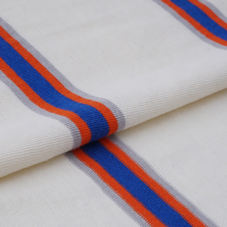 Assorbente di umidità e traspirante e Lycra cotone Tessuto di cotone a righe per maglietta