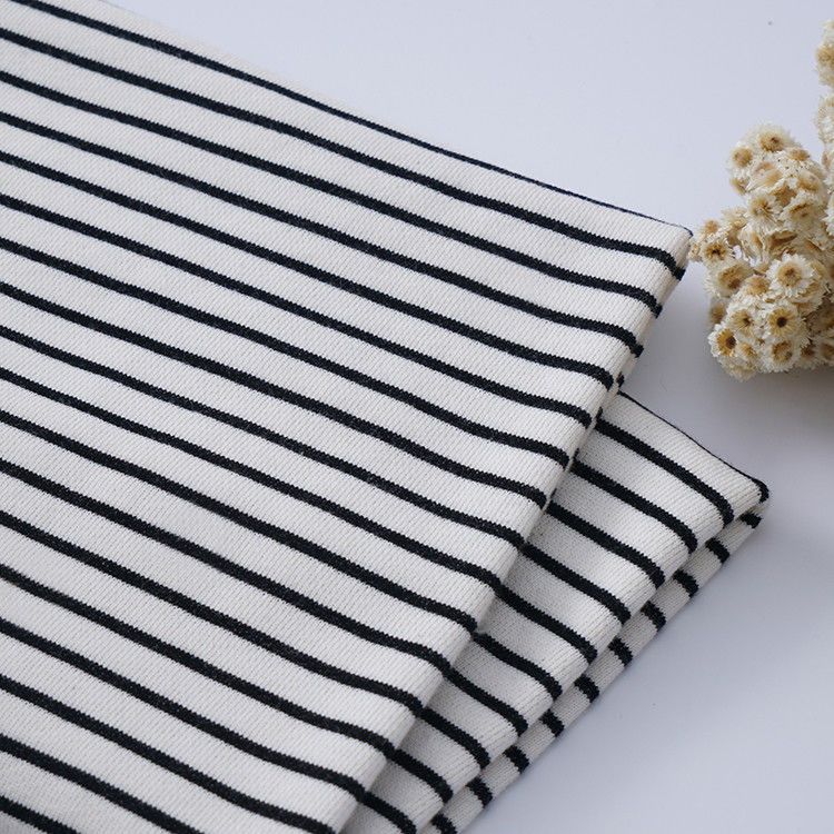 Stile e comfort e generoso e casual tessuto di cotone a righe per felpe