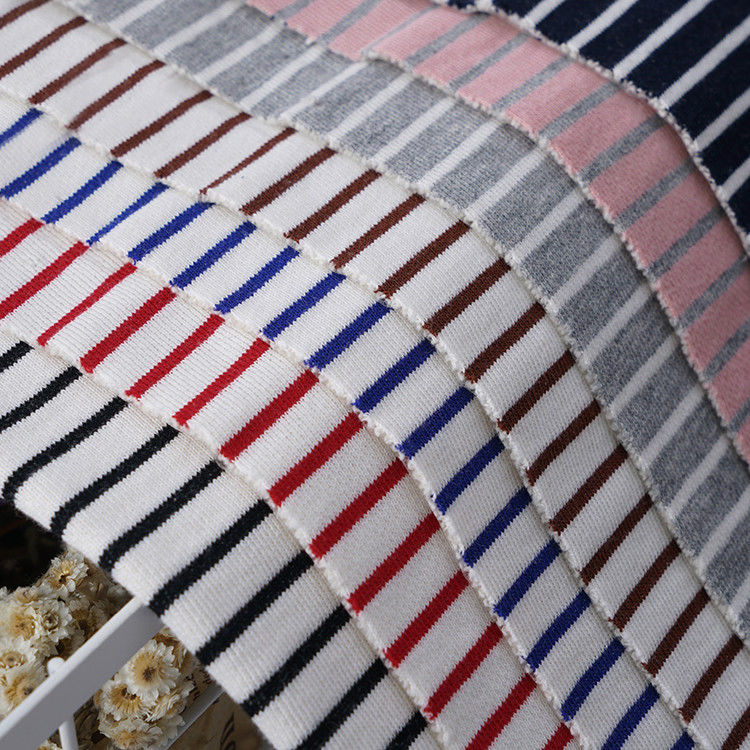 Stile e comfort e generoso e casual tessuto di cotone a righe per felpe
