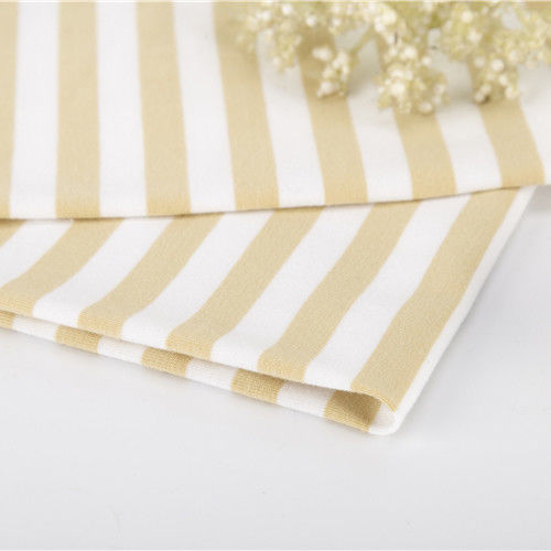 Indossare resistente facile da asciugare materiale a righe tessuto a maglia stile per maglietta