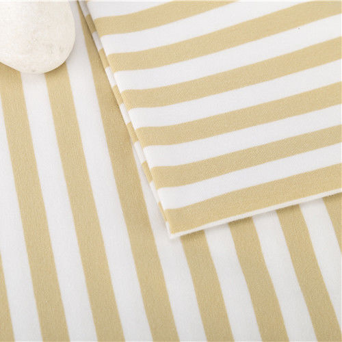 Indossare resistente facile da asciugare materiale a righe tessuto a maglia stile per maglietta