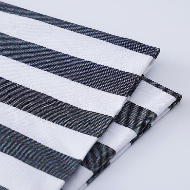 Durabile e elegante Comodo di cotone Sentimento a righe Tessuto a maglia per polo
