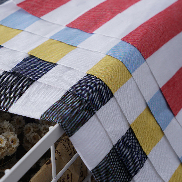 Durabile e elegante Comodo di cotone Sentimento a righe Tessuto a maglia per polo