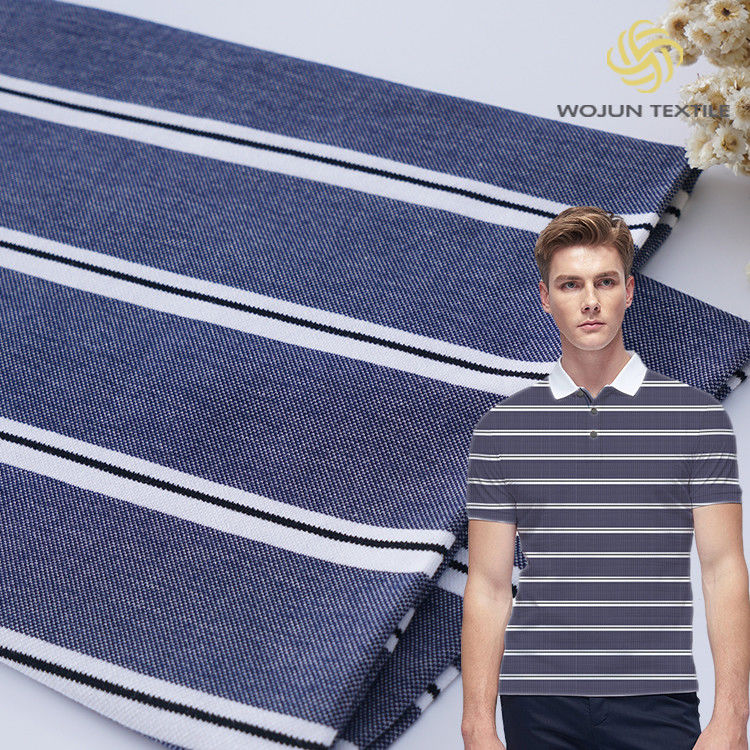 Naturale sensazione e buona consistenza Comodo tessuto a maglia a righe per polo