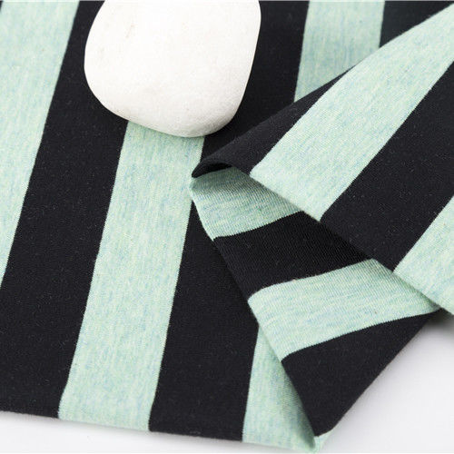 Supporto personalizzazione e colori vivaci Tela a maglia a righe per abiti da ginnastica