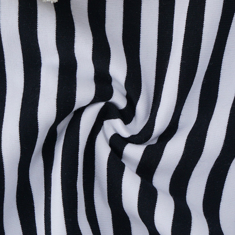 Tela di cotone a strisce elastico e traspirante per Hoddie