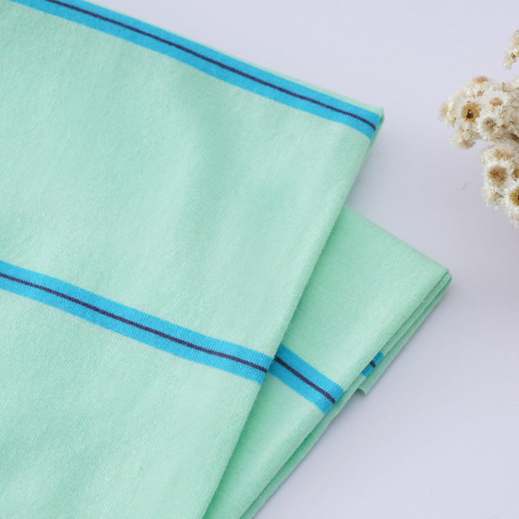 Tessuto a maglia a strisce traspirante di alta qualità e naturale e ecologico per magliette