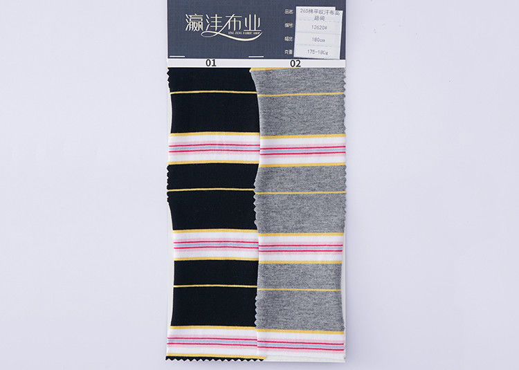 Puro cotone e tessuto di cotone a strisce per abbigliamento casual