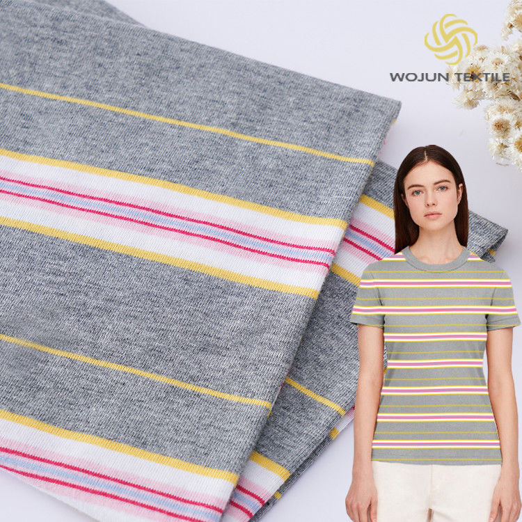 Puro cotone e tessuto di cotone a strisce per abbigliamento casual
