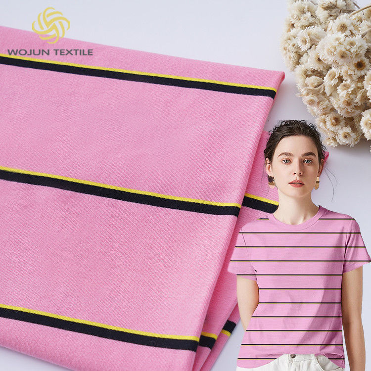 Tissu di cotone a righe di alta qualità per magliette