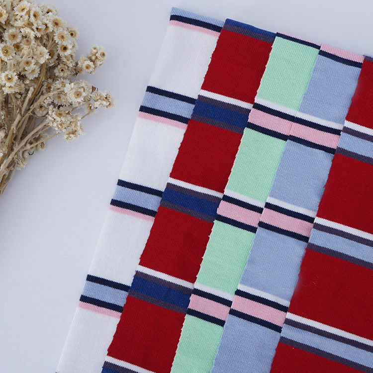 Tissu di cotone a righe di buona qualità per magliette