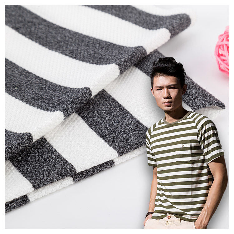 Traspirante e sudorante Moderno facile da curare Tessuto a maglia a righe per polo