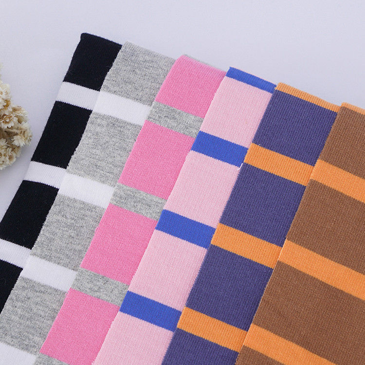 Caldo e alla moda e ecologico e tessuto di cotone a strisce per il terry francese