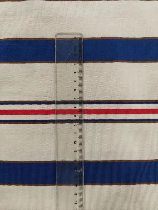 Semplice e alla moda Comodo Tissu a maglia a strisce per maglietta