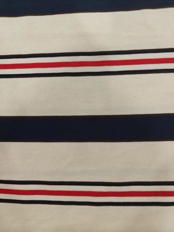 Semplice e alla moda Comodo Tissu a maglia a strisce per maglietta