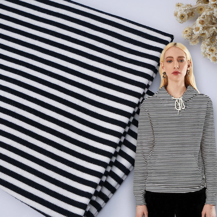 Tessuto a maglia a righe per magliette casual