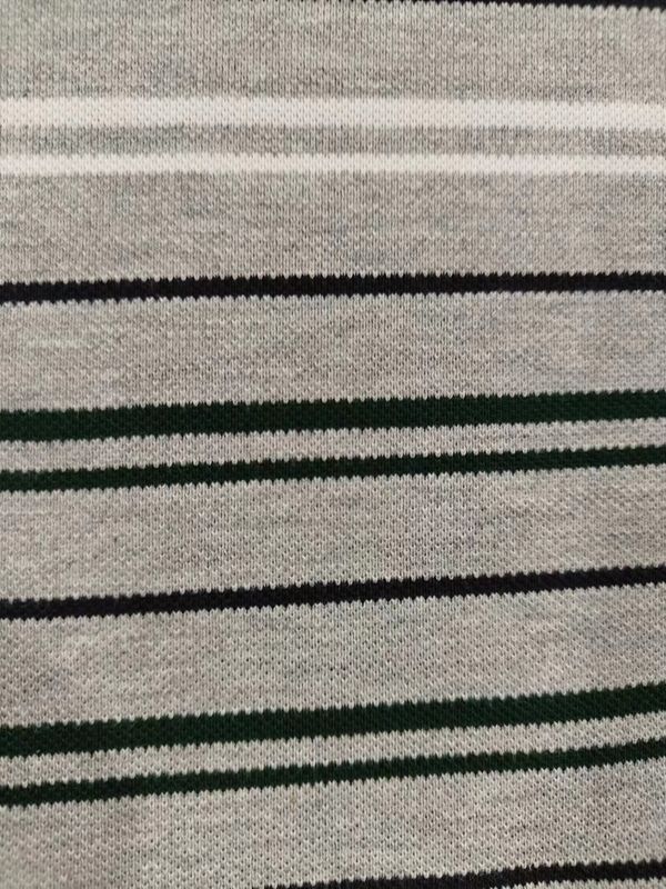 Tessuto a maglia a strisce colorato per polo