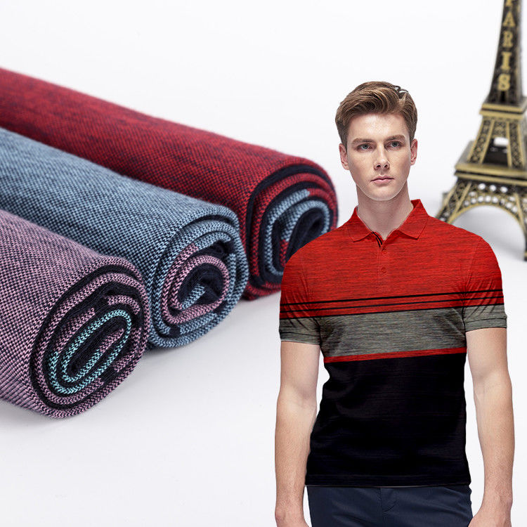 Tessuto a maglia a strisce per abbigliamento