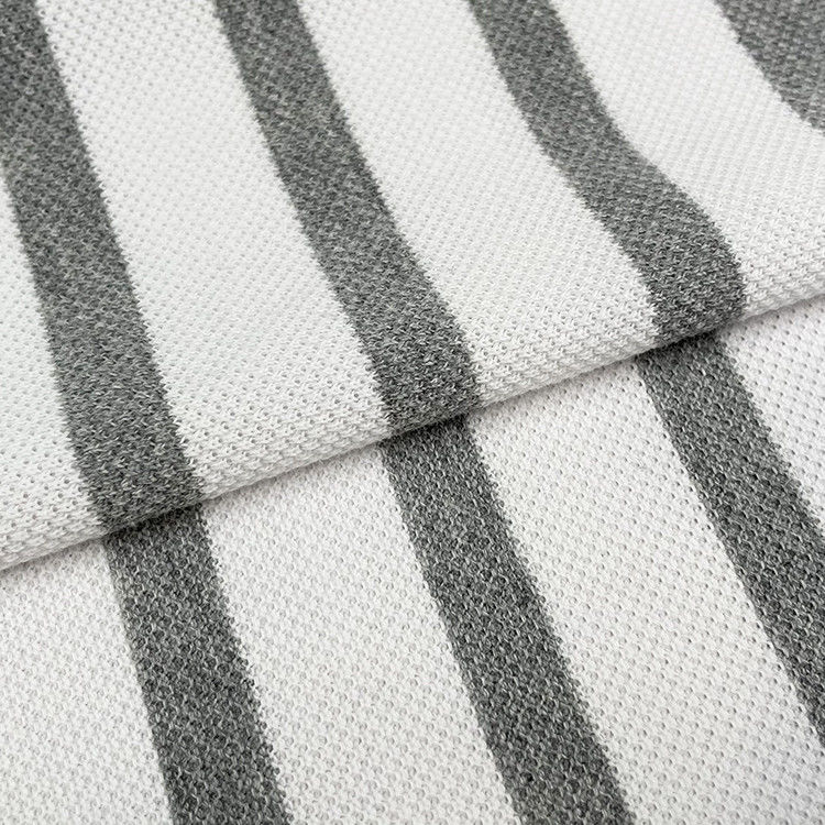 Tessuto di cotone a righe morbido e traspirante per magliette con fibre elastiche per un' adattabilità perfetta