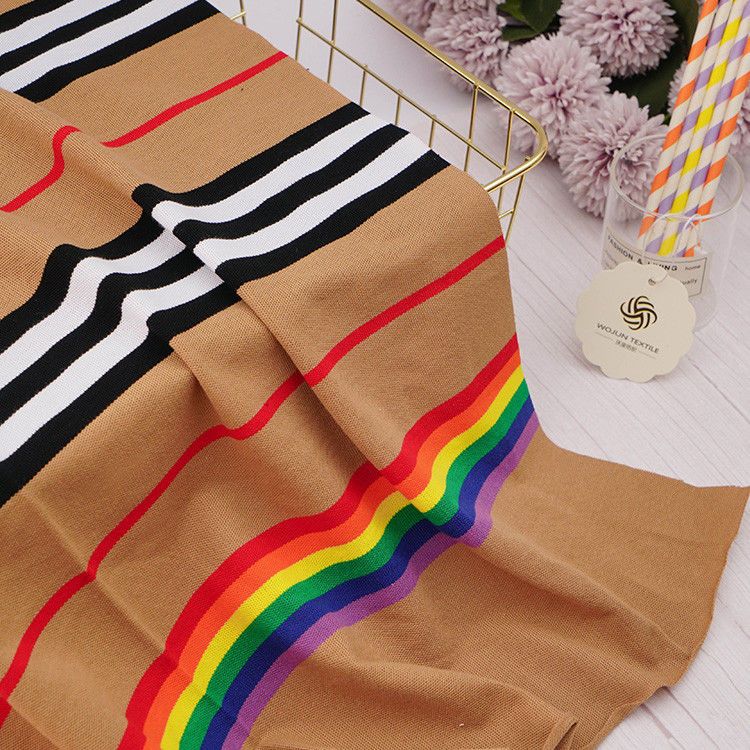 Stoffa di cotone a strisce per abbigliamento casual