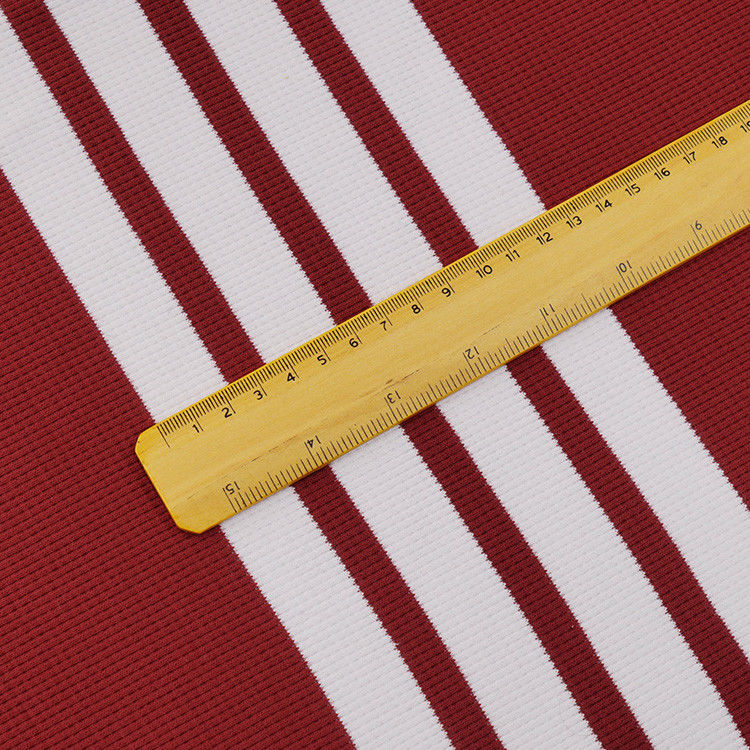 Tessuti a maglia a righe per abbigliamento sportivo, comodi e idratanti