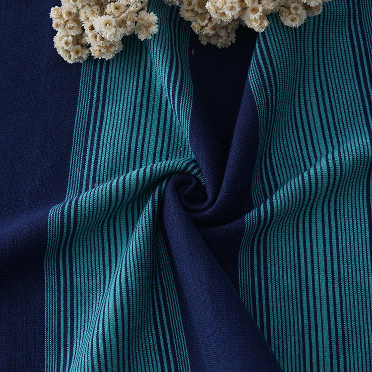 Tessuto di materiale a strisce flessibile per camicia da polo