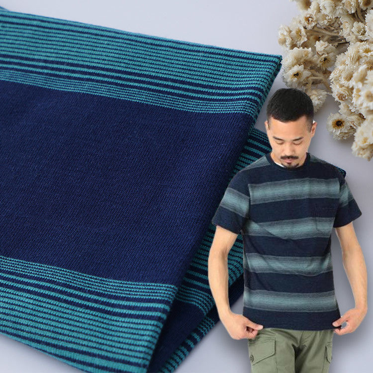 Tessuto di materiale a strisce flessibile per camicia da polo