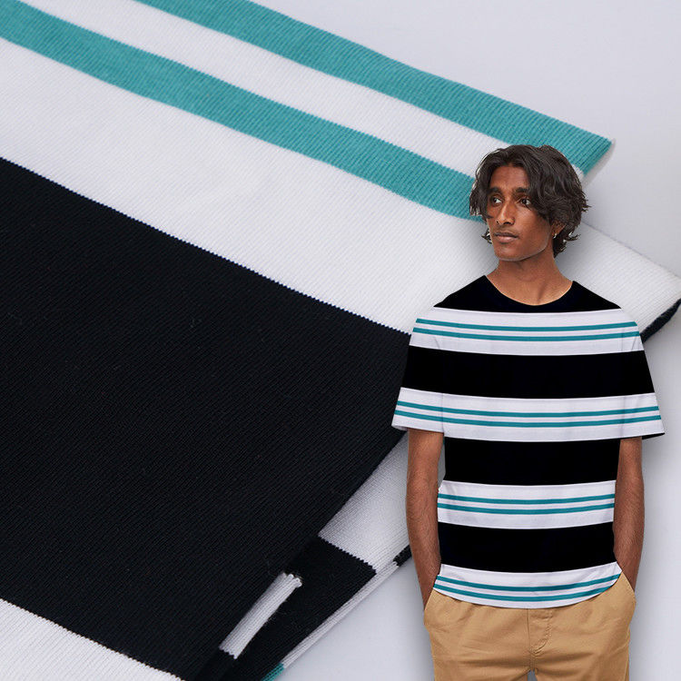 Tessuto a maglia a righe per magliette