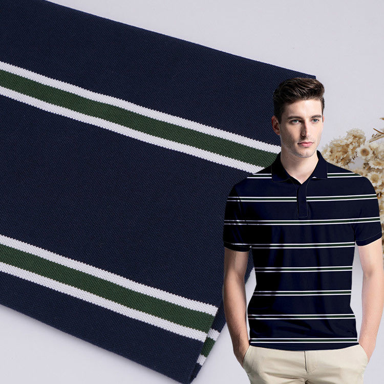 Tessuto a maglia a strisce per abbigliamento a texture uniche e resistente all' umidità