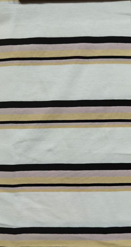 Tissu di materiale a strisce, comodo ed elastico, resistente e amichevole per la pelle, da indossare casualmente