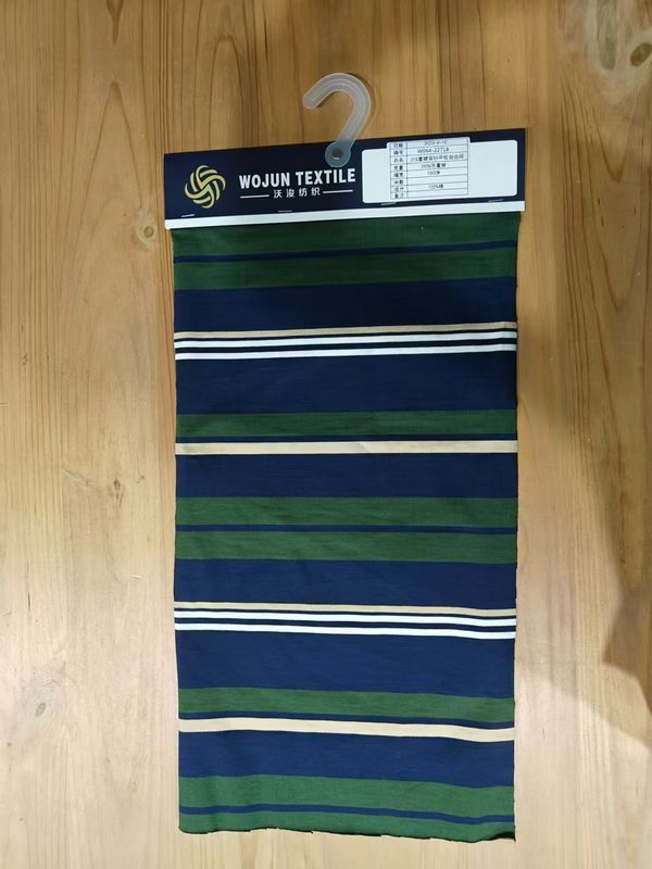 Tessuto a maglia a strisce per camicia da polo