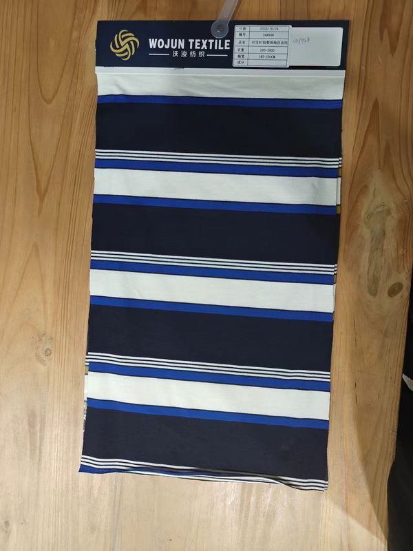Tessuto a maglia a strisce per camicia da polo resistente e comodo e adatto alla pelle
