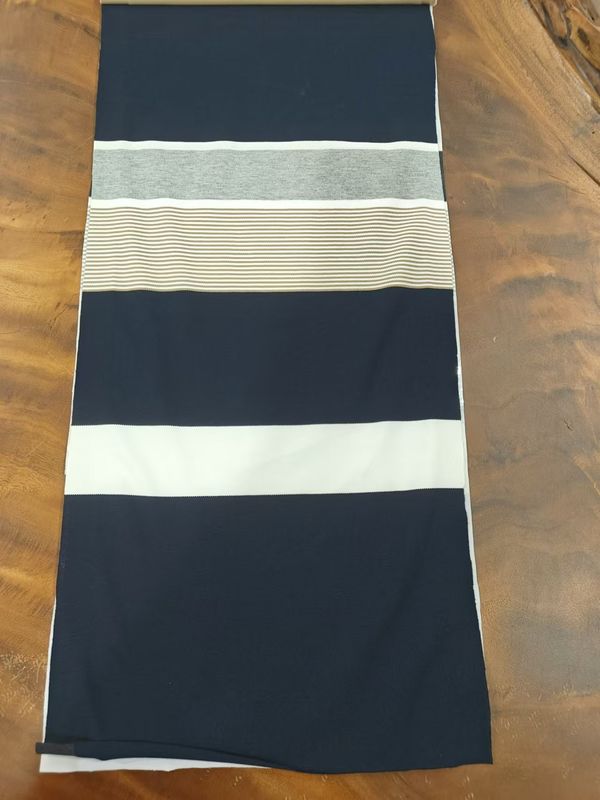 Materiale a strisce di cotone puro, elastico, ecologico, per uso occasionale