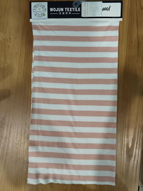 Facile da curare e di moda tessuto a maglia a righe resistente per maglietta