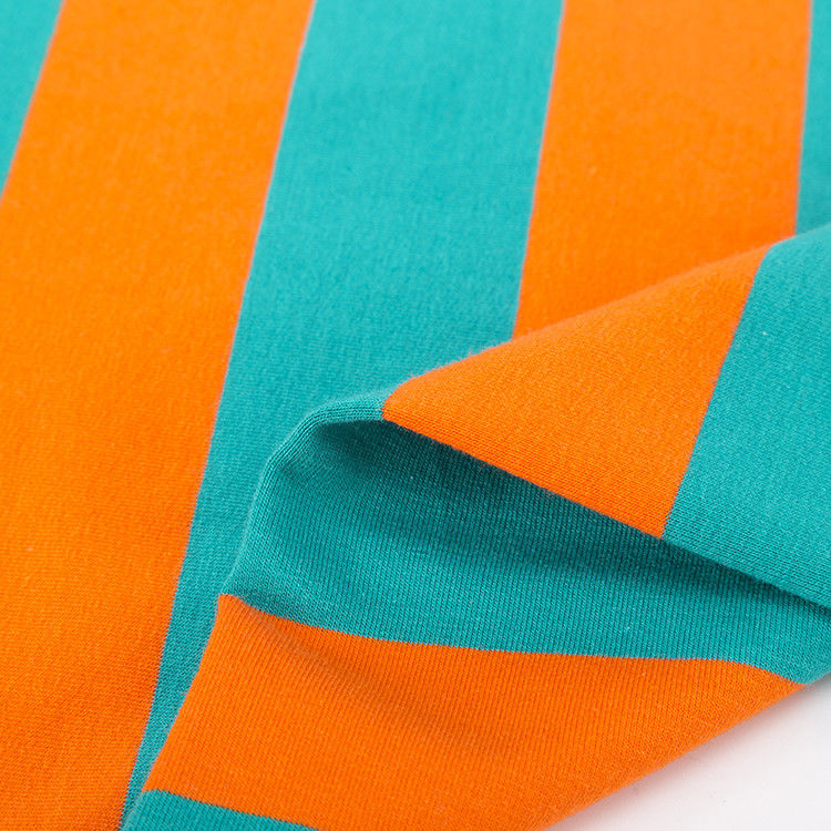 Comodo e alla moda e amichevole per la pelle Tessuto a maglia a righe per polo