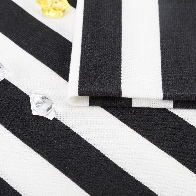 Facile da curare Comodo tessuto a maglia a strisce per abbigliamento casual